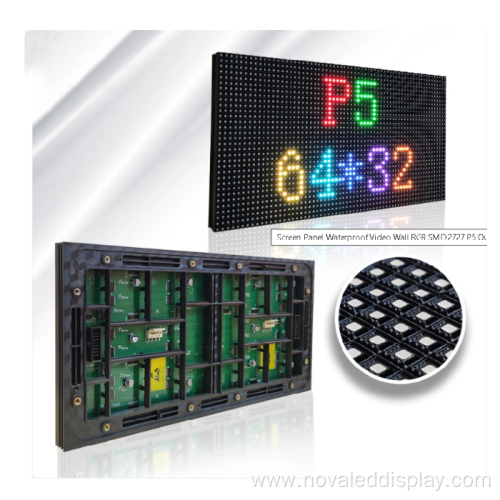 Módulos de pantalla LED P5 Smd impermeables para exteriores de 320x160 mm